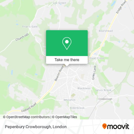 Pepenbury Crowborough map