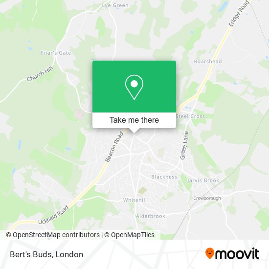 Bert's Buds map