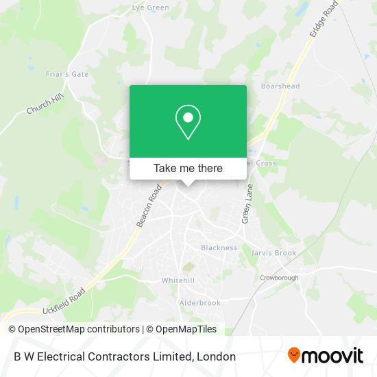 B W Electrical Contractors Limited map