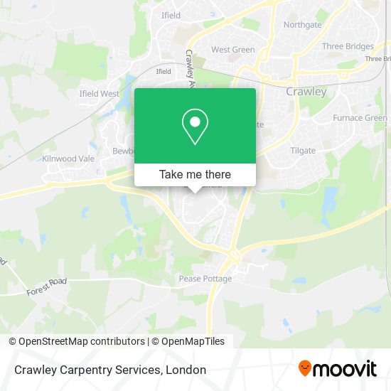 Crawley Carpentry Services map