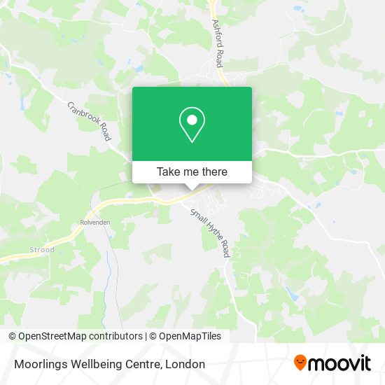 Moorlings Wellbeing Centre map