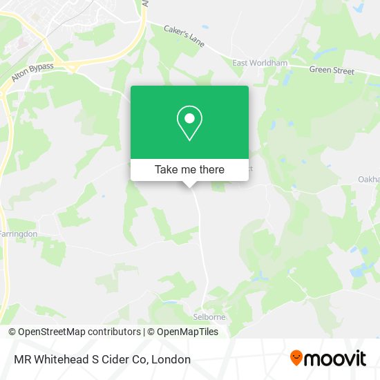 MR Whitehead S Cider Co map