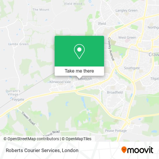 Roberts Courier Services map