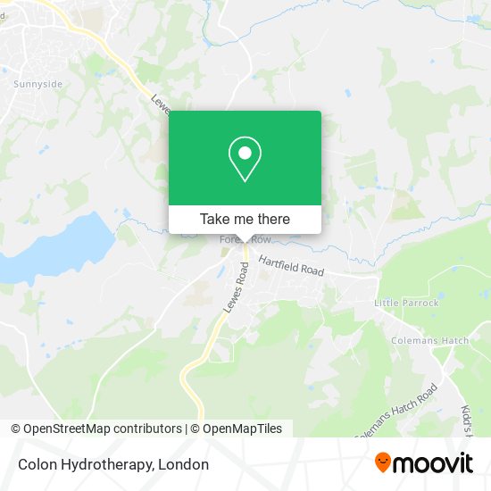 Colon Hydrotherapy map