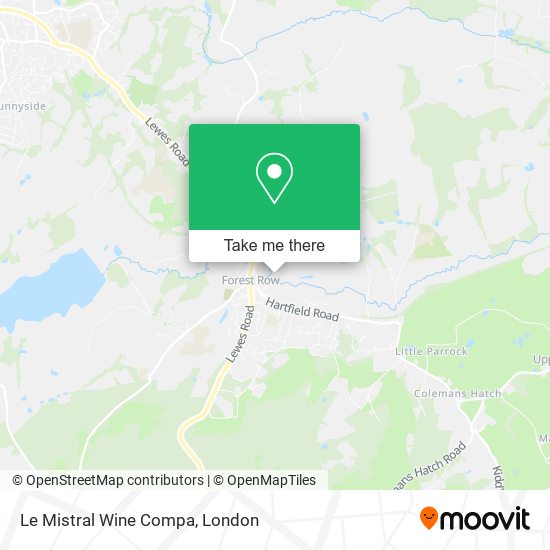 Le Mistral Wine Compa map