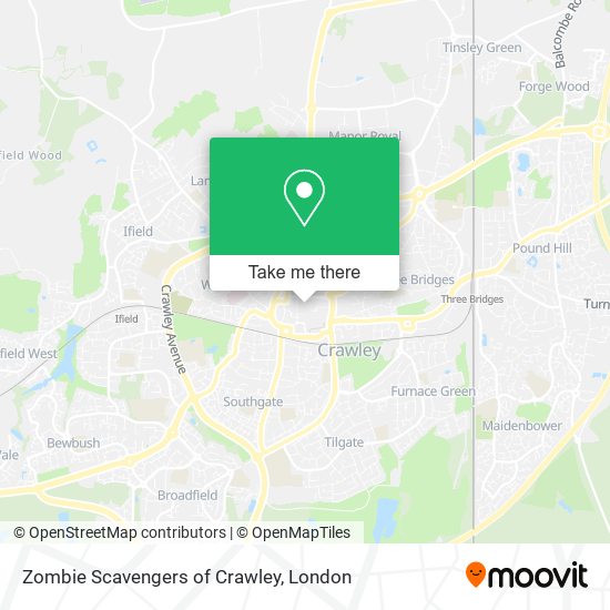Zombie Scavengers of Crawley map