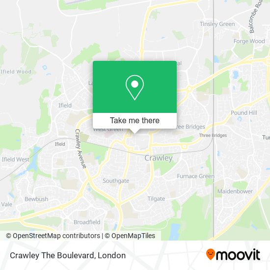 Crawley The Boulevard map