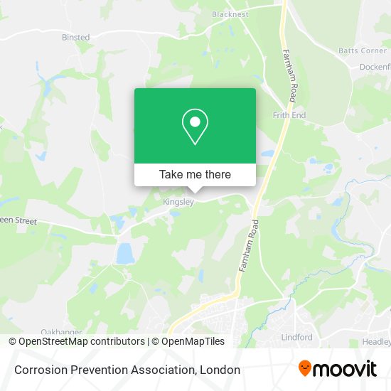 Corrosion Prevention Association map