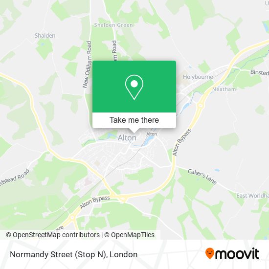 Normandy Street (Stop N) map