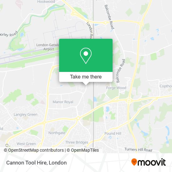 Cannon Tool Hire map