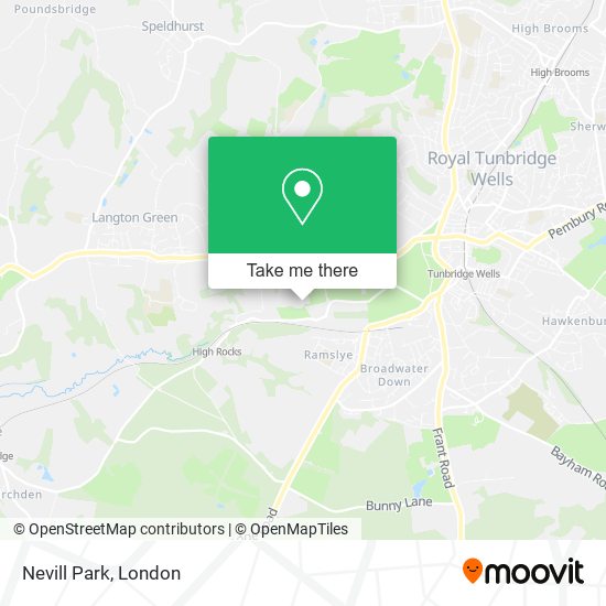 Nevill Park map