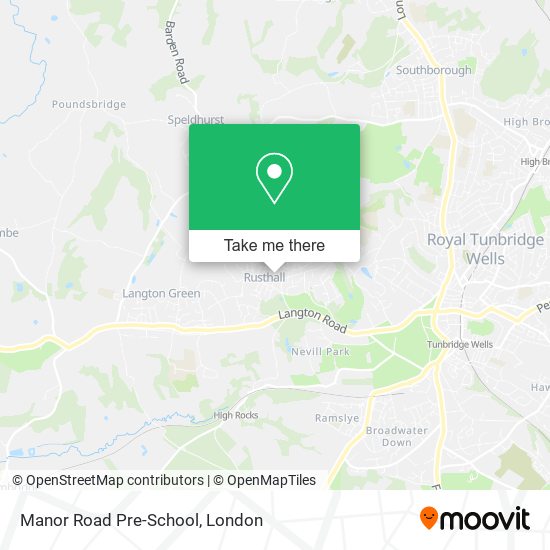 Manor Road Pre-School map