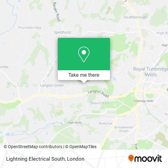 Lightning Electrical South map