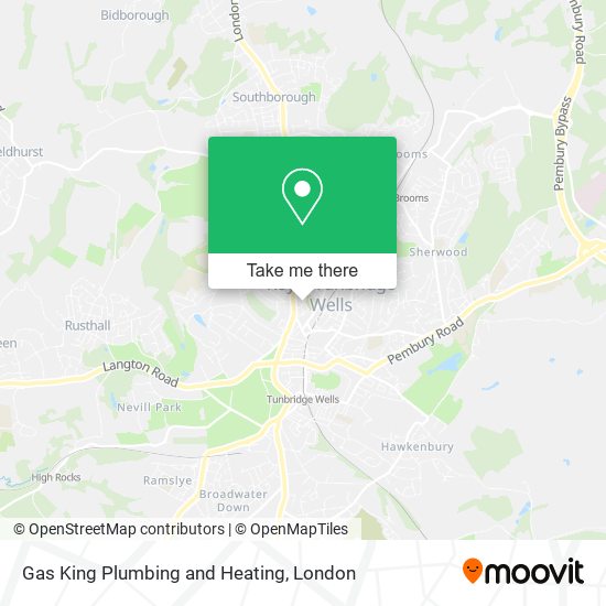 Gas King Plumbing and Heating map