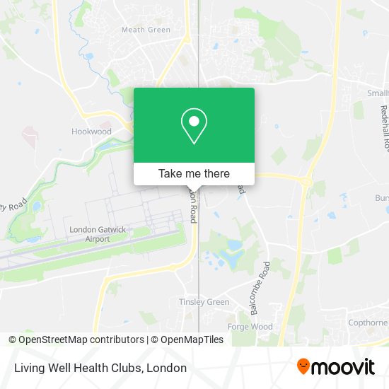 Living Well Health Clubs map