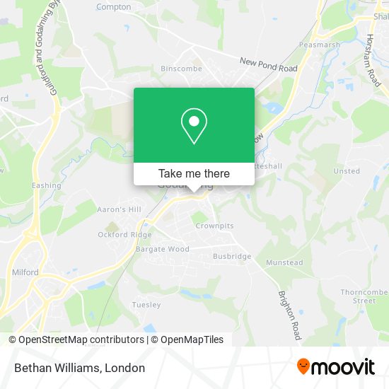 Bethan Williams map