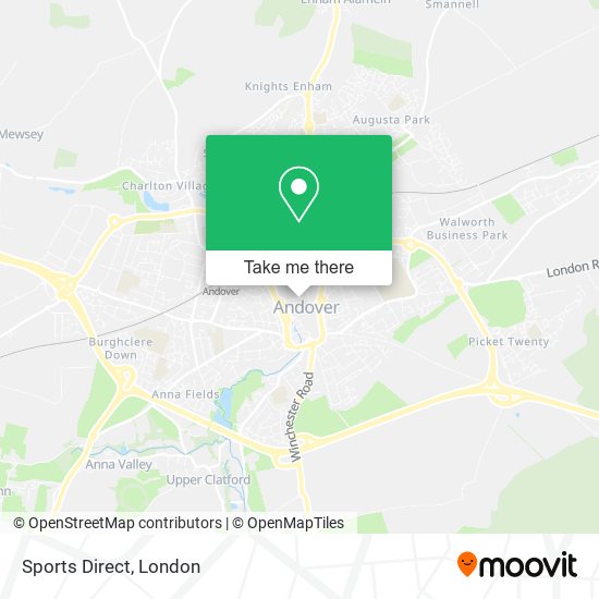 Sports Direct map