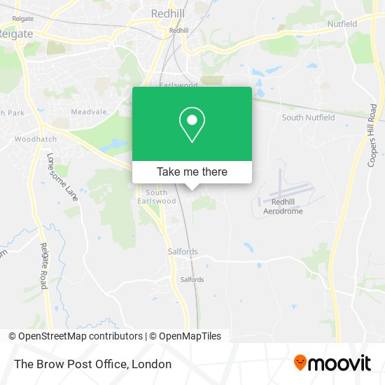 The Brow Post Office map