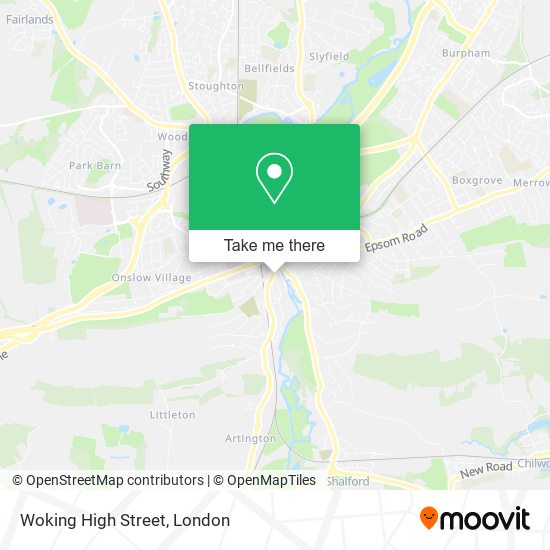 Woking High Street map