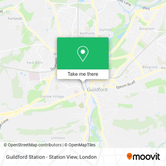Guildford Station - Station View map