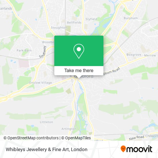 Whibleys Jewellery & Fine Art map