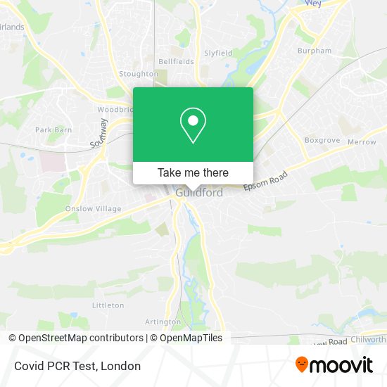 Covid PCR Test map