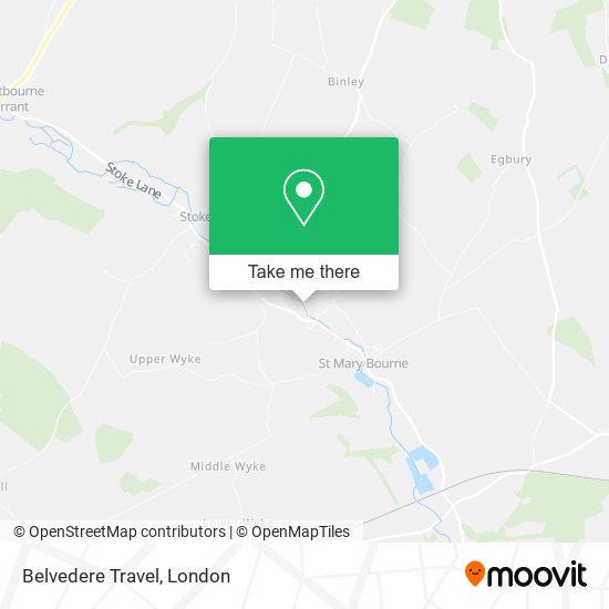 Belvedere Travel map