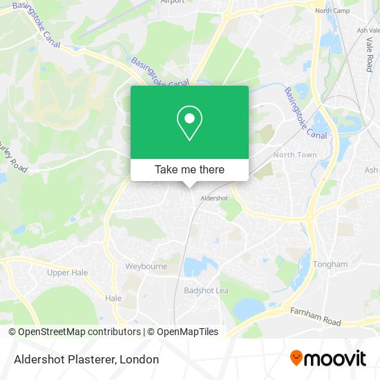 Aldershot Plasterer map