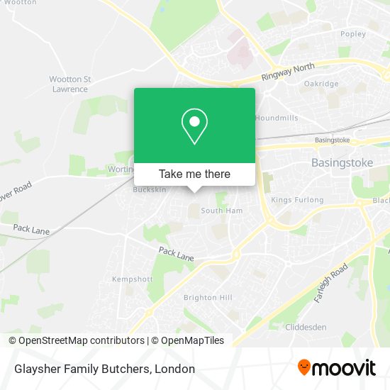 Glaysher Family Butchers map