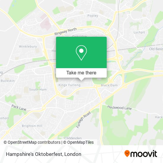 Hampshire's Oktoberfest map