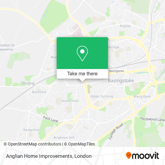 Anglian Home Improvements map