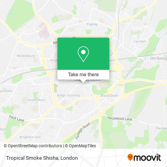Tropical Smoke Shisha map