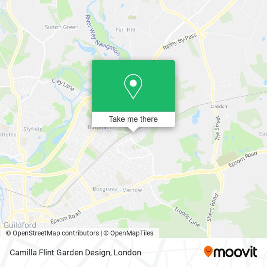 Camilla Flint Garden Design map