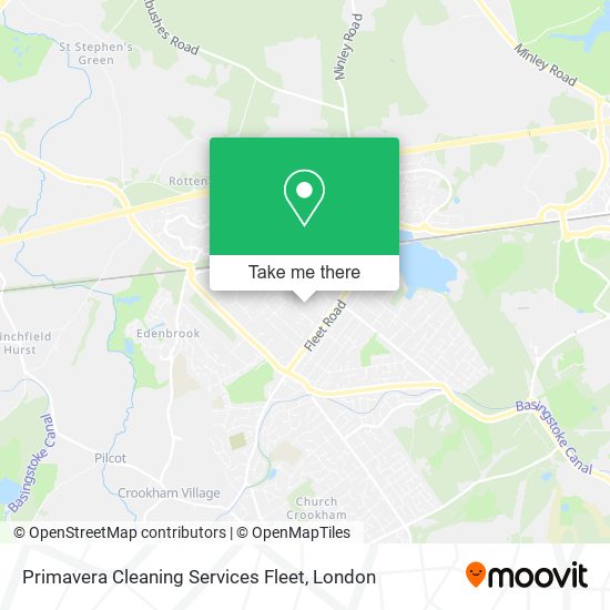 Primavera Cleaning Services Fleet map