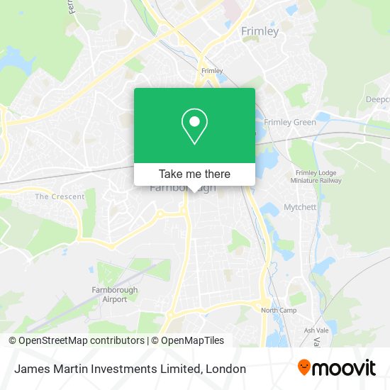 James Martin Investments Limited map