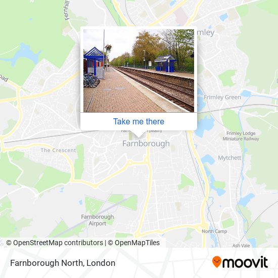 Farnborough North map