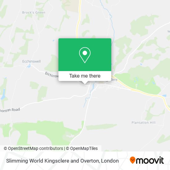 Slimming World Kingsclere and Overton map