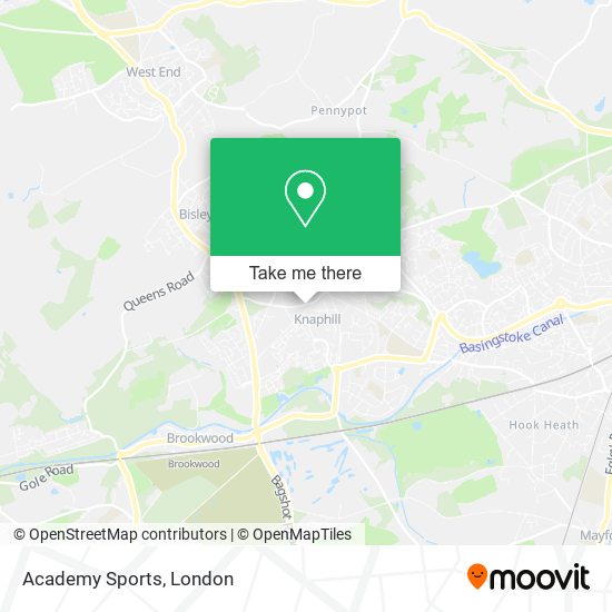 Academy Sports map