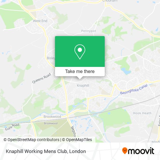 Knaphill Working Mens Club map