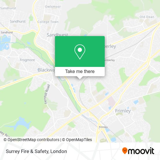 Surrey Fire & Safety map