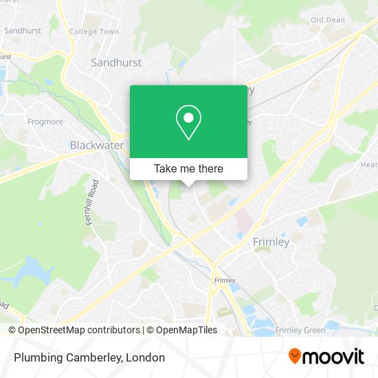 Plumbing Camberley map