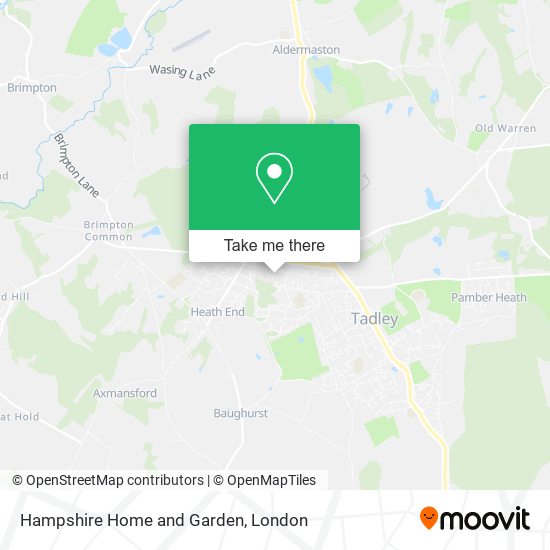 Hampshire Home and Garden map