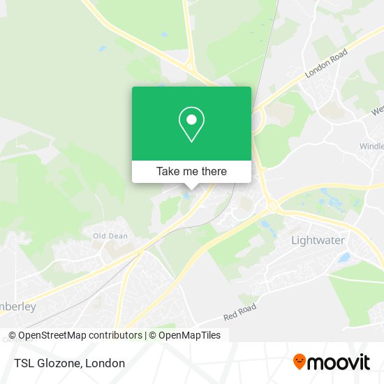 How to get to TSL Glozone in Bagshot by Bus or Train