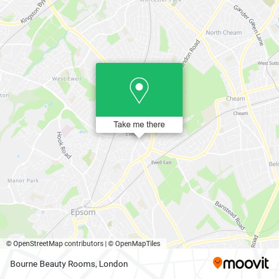 Bourne Beauty Rooms map