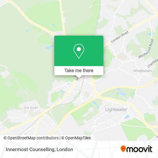 Innermost Counselling map