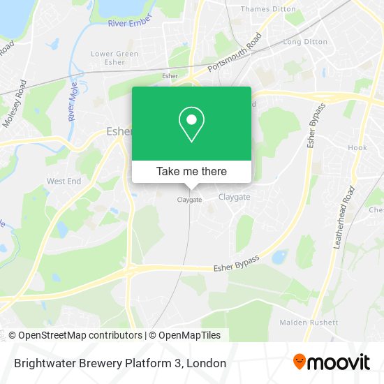 Brightwater Brewery Platform 3 map