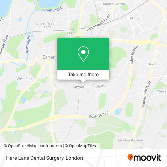 Hare Lane Dental Surgery map