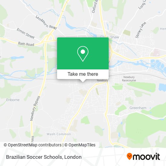Brazilian Soccer Schools map