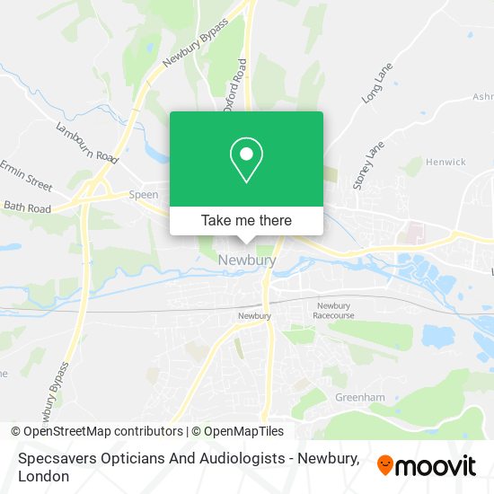 Specsavers Opticians And Audiologists - Newbury map