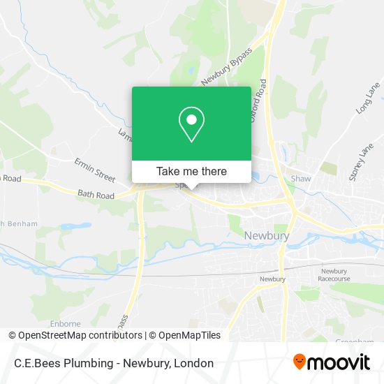 C.E.Bees Plumbing - Newbury map